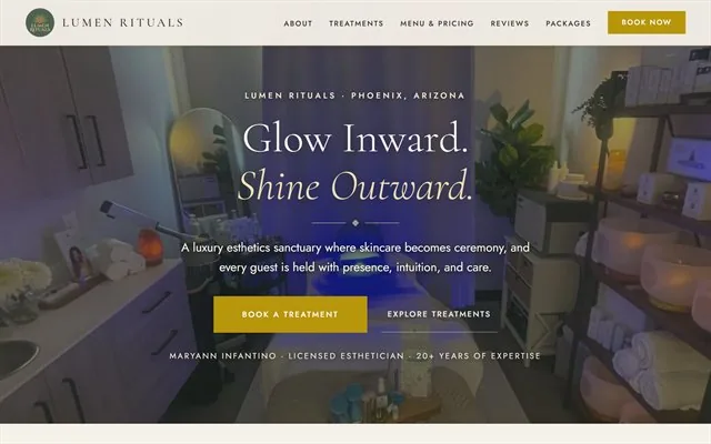 Lumen Rituals, a Hive-Rise client site