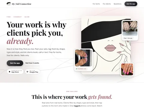 My Nail Connection app and website