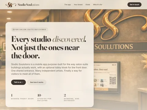 Studio Soulutions lobby directory